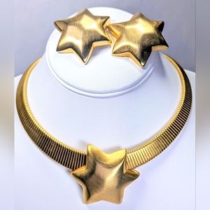 Fantastic 1980's Celestial Star Set by Les Bernard for Vogue.